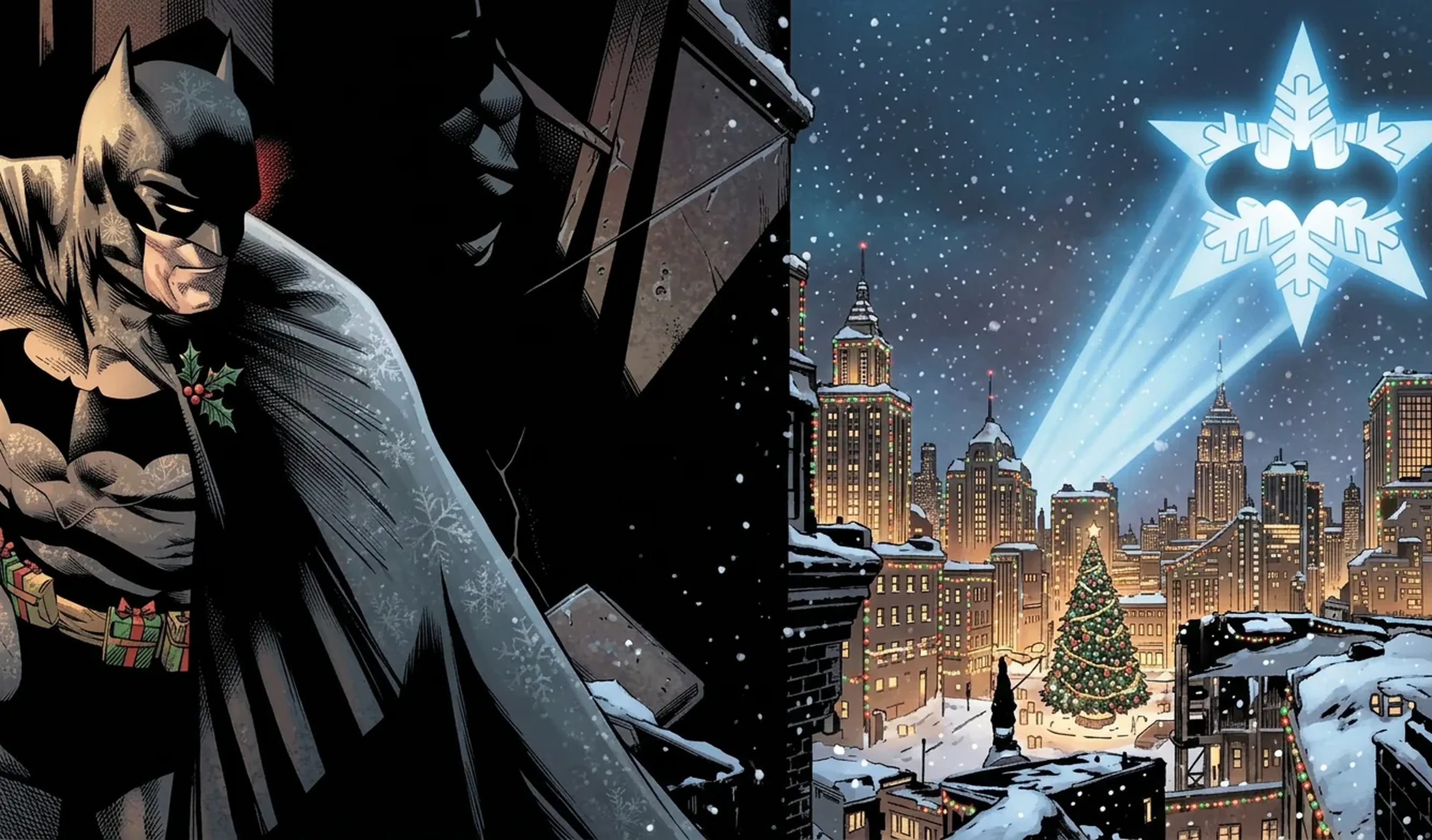 Arbre de Noël d'entreprise à Gotham City : Batman veille sur Gotham enneigée - Batman Escape Paris