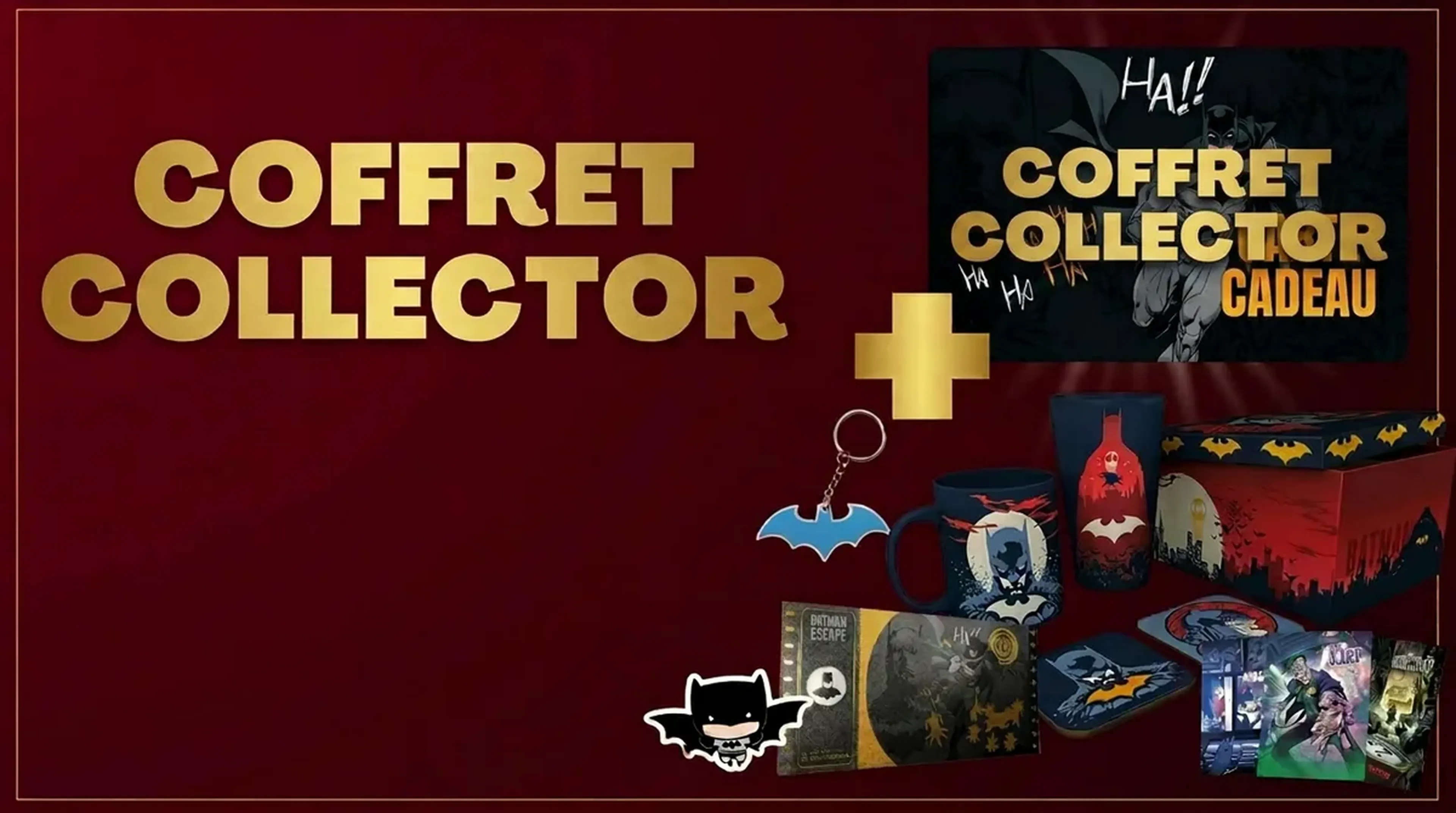 Coffret collector Batman Escape : carte cadeau escape game + pack collector XXL